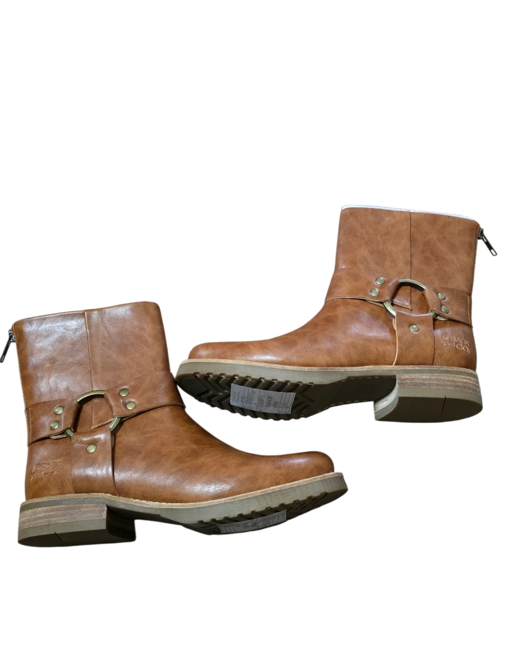 Frye & Co. Chesnee Harness Short Vegan Leather Boots